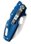 Cold Steel 20LTB Tuff Lite Plain Blue vreckový nôž 6,4 cm, modrá, Griv-Ex termoplast