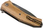KUR BUL LionSteel Liner Lock Sleipner Blade PVD+SW blade, OLIVE WOOD handle, IKBS