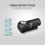 Perun 2 Mini (Blue) CW OLIGHT 650mAh 3.6V IMR16340_x000D_
Rechargeable Lithium Battery
