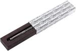 NY SDT GYS LionSteel Twist Pen Titanium GREY SHINE,  Damascus SHINE. Fisher Spece refill
