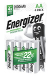 Energizer Power Plus AA 1.2V 2000mAh újratölthető akkumulátor 4db E300626700