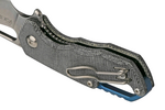 MKM MK FX03M-1BC ISONZO Hawkbill zsebkés 4,9 cm, kőmosott színű, fekete, Micarta