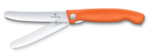 Victorinox 6.7839.FC1 nôž na ovocie a zeleninu, 11cm, skladací, zúbkovaný, oranžový