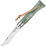 OPINEL 002203 VRI N°06 Trekking Sage Green zsebkés 7 cm, zsálya zöld, bükkfa