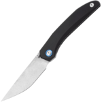 MKM MK DT-ABK DETONARIO vreckový nôž 7,7 cm, Stonewash, čierna, hliník