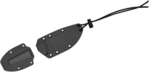 ESEE-3PM-OD 3-as modell univerzális kés 9,8 cm, OD zöld, G10, fekete műanyag tok