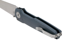 MK MI-AGY MKM MIURA – M390 SW BLDD - SOLID Grey Alu HDL, BUTTON LOCK - REV. S/S CLIP - S/S SCRE