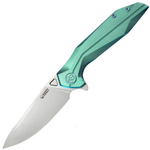 Kubey KB235H Nova vreckový outdoorový nôž 9,3 cm, Bead Blasted, zelená, titán
