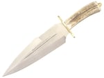 Muela DUQUE-25A vadászkés - tőr 25 cm, szarvas agancs, acél, bőr tok