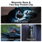 Seeker 4 Mini _x000D_ (Blue) OLIGHT 3.6V 18350 1100mAh Rechargeable_x000D_ Lithium-ion Battery