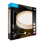 Modee kerek LED mennyezeti lámpa CLG1W 30W 3CCT+RGB 2000lm, fa, vezérlővel (ML-CLFG1W)