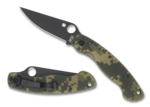 C36GPCMOBK Spyderco Military Model Camo G10 Black