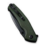 S20066-3 Sencut Slashkin Green Canvas Micarta Handle
Black D2 Blade
Liner Lock