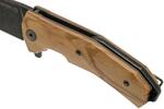 KUR BUL LionSteel Liner Lock Sleipner Blade PVD+SW blade, OLIVE WOOD handle, IKBS