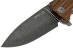 KUR BST LionSteel Liner Lock Sleipner Blade PVD+SW blade, SANTOS WOOD handle, IKBS