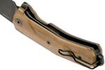 KUR BUL LionSteel Liner Lock Sleipner Blade PVD+SW blade, OLIVE WOOD handle, IKBS