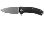 KUR BK LionSteel Liner Lock Sleipner Blade, BLACK G10 handle, IKBS
