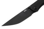 MKM MK DT-ABKB DETONARIO vreckový nôž 7,7 cm, PVD, celočierna, hliník