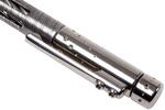 NY SDT GYS LionSteel Twist Pen Titanium GREY SHINE,  Damascus SHINE. Fisher Spece refill