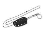 Midgards Messer 02MG001 méhsejtmintás fix kés 6 cm, teljes acél, Kydex tok