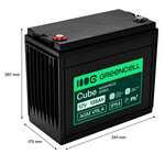 AGM12V135AH-H Green Cell AGM VRLA 12V 135Ah karbantartásmentes akkumulátor hajókhoz, fotovoltaikus r