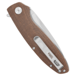 PFB01BRW Petrified Fish PFB01
Terra Stonewashed D2 Brown Micarta
