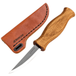 C4S Beavercraft Whittling Sloyd Knife with Oak Handle in Leather Sheath
