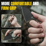 Kizer 1061A2 masninyakú kés, fekete, D2 acél, Kydex tokban