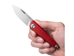 ANV Knives ANVZ050-008 Z050 - BB Red kapesní nůž 6,5 cm, Stonewash, červená, hliník