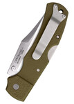 Cold Steel 23JCZ DOUBLE SAFE HUNTER OD GREEN vadász zsebkés 8,9 cm, zöld, GFN, csat