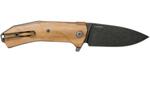 KUR BUL LionSteel Liner Lock Sleipner Blade PVD+SW blade, OLIVE WOOD handle, IKBS