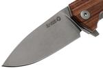 KUR ST LionSteel Liner Lock Sleipner Blade, SANTOS WOOD fogantyú, IKBS