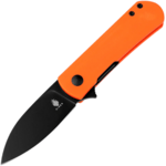 Kizer V3525A2 Yorkie kapesní nůž 6,6 cm, černá PVD, oranžová, G10