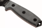 ESEE-3P-MB Model 3 všestranný nôž 9,8 cm, čierna, sivá, Micarta, plastové Coyote hnedé puzdro