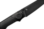 MKM MK MI-TDSW MIURA vreckový nôž 6,9 cm, Dark Stonewash, čierna, titán