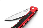 SK01A RS LionSteel Solid RED Aluminum knife, MagnaCut blade STONE WASHED, Black Canvas inlay