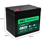 AGM12V80AH-H Green Cell AGM VRLA 12V 80Ah karbantartásmentes akkumulátor szünetmentes tápegységekhez