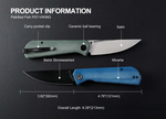 PFP07BMDW Petrified Fish PFP07
Viking Black Stonewash K110 Blue Micarta