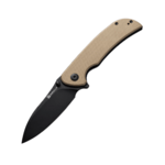 S23077-2 Sencut Borzam Tan G10 Handle
Black 9Cr18MoV Blade
Liner Lock