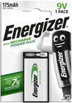 Energizer Power Plus 9V 175mAh HR22 1ks nabíjacia batéria ENRPP3P1