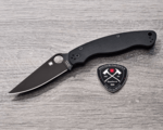 C36GPBK2 Spyderco Military 2 Black G-10 Black Blade Reveal 13