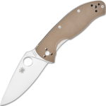 C122GBNM4P Spyderco Tenacious Brown G-10 CPM M4 Reveal 13