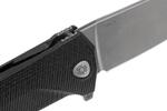 KUR BK LionSteel Liner Lock Sleipner Blade, BLACK G10 handle, IKBS