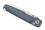 MK MI-AGY MKM MIURA – M390 SW BLDD - SOLID Grey Alu HDL, BUTTON LOCK - REV. S/S CLIP - S/S SCRE