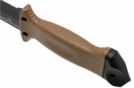 Gerber 22-01463 LMF II gyalogos Coyote Brown fix pengéjű kés 12,5 cm, fekete, barna, FRN+gumi, tok