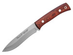 Muela COMF-11R lovecký nůž 11 cm, dřevo Pakka, kožené pouzdro