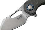 MKM MK FX03M-1BC ISONZO Hawkbill zsebkés 4,9 cm, kőmosott színű, fekete, Micarta
