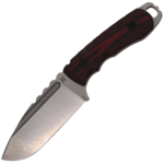 Midgards Messer 02MG010 Bömbur pevný nôž 9,8 cm, čierno-červená, G10, puzdro Kydex