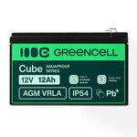 AGM12V12AH-J Green Cell AGM VRLA 12V 12Ah bezúdržbová baterie pro pokladny, hračky a kamery (152×99×