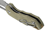 MKM MK FX03M-3GC ISONZO Clip Point kapesní nůž 4,9 cm, Stonewash, zelená, Micarta
